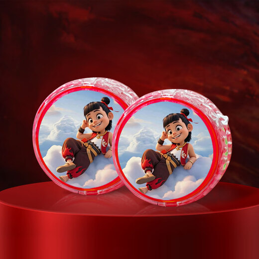 OIMG哪吒敖丙悠悠球新款儿童入门溜溜球自动回旋发光男女孩网红yoyo球 2个装【红色】哪吒C