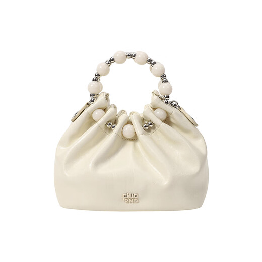 
South-style Chio2nd folded cloud bag women's bag summer new Chinese style glazed handbag small shoulder crossbody bag beige white