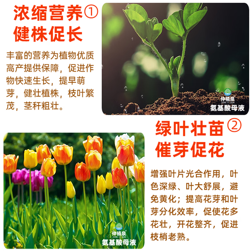 Amino acid mother liquor water-soluble fertilizer raw powder raw liquid leaf fertilizer to protect flowers and fruits to enhance sweetness green leaves and seedlings liquid fertilizer 1355 yuan/20kg*5 barrels (promotional package)