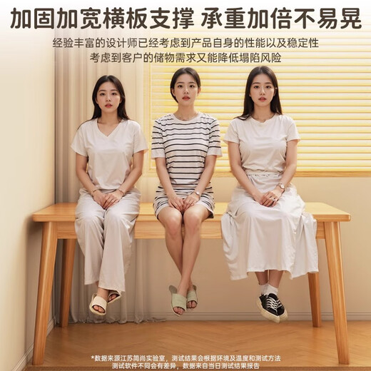 Muga desk bookcase integrated table student home study desk bedroom desktop computer table solid wood legs office desk thick pure solid wood legs walnut color 100*55CM