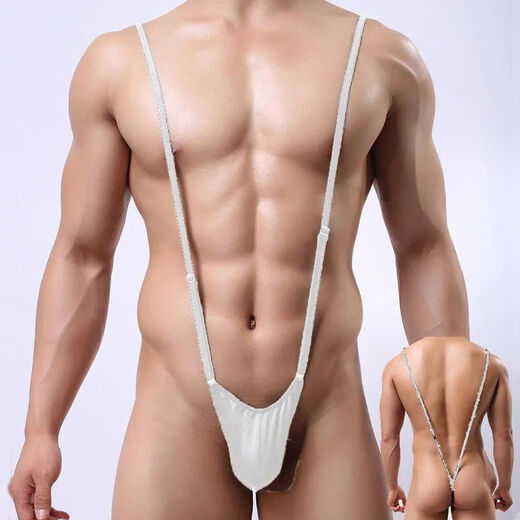 Strap de estudiante deportivo Onero ajustable tanga Sexy Fitness Bikini Men Club nocturno Rendimiento Alteo Gay Black One Tamaño Ajustable