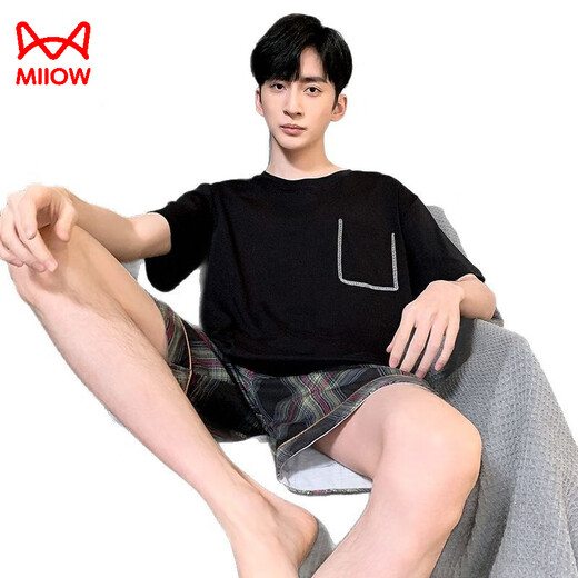 Catman Pajamas Pajamas Summer Shorts Shorts Traje 2025 Summer Fino Nuevo Estilo Niños Gran tamaño Hote Home Clothing Hde9928 L