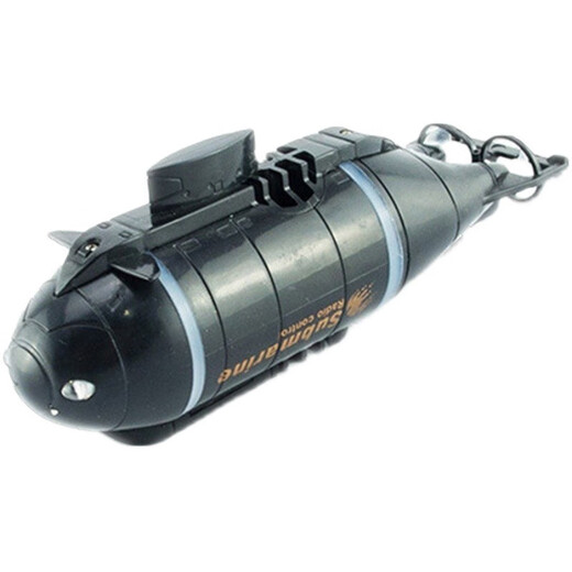 Mini Submarino Control remoto Pequeño modelo de pescado de botes de botes nucleares pequeños puede ser sumergible y los juguetes para niños eléctricos de los niños de la aeronave de control remoto azul con cabezal de carga + batería de control remoto + tornillo