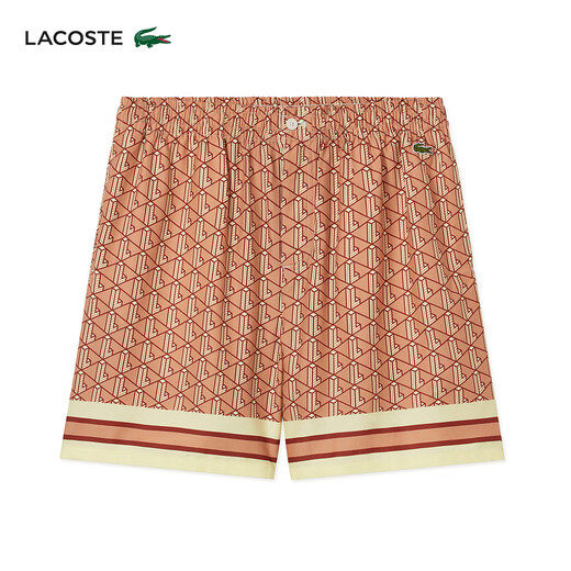 鳄鱼（LACOSTE）法国鳄鱼男装25夏季时尚舒适几何印花短裤|GH9928 GIL/蓝色几何印花 M 4