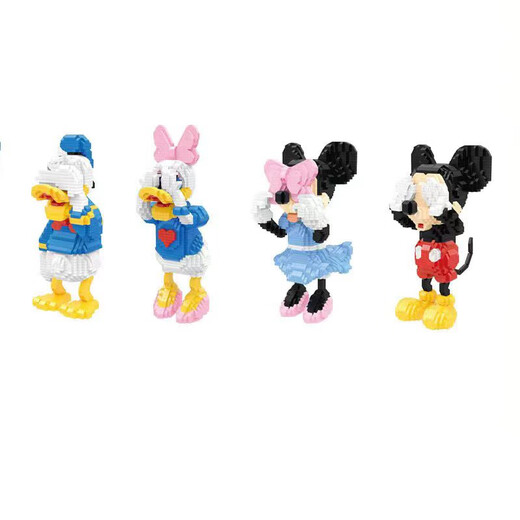 Other homes, stubborn micro-small building blocks, creative toys, 13601-13604 cartoon Mickey Mouse building blocks, 13606 panda big characters party, 13606 panda big characters