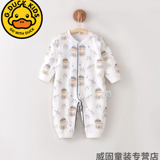G.Duckkids Baby Onesie Frühlings- und Herbst-Baumwollkonnern Baby Harem Langarmed Crawling Clothes für kleine Kindersäcke Neugeborene Kleidung 13583 [Empfohlen Innenräume 20-27] 73 cm 73 (Empfohlen Juni bis 14.-17. September Jin [Jin gleich 0,5 kg]))
