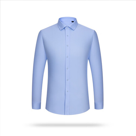 Busen Men's Clothing 80 dp Camisa de algodón de algodón larga Spring y otoño NUEVO estilo NUEVO TRABAJO FRAFICIO FRAFICIO PROFESIONAL PROFESIONAL HOMBRO HOMBRO L703 JACQUARD AZUL, Tamaño promedio 3890-115Jin [Jin equivale a 0.5 kg]