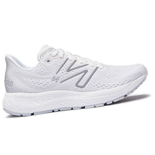 
NEW BALANCENBFreshFoamX880v13 solid color mesh fabric shock-absorbing, anti-slip, wear-resistant low-top running shoes for women white B width 38
