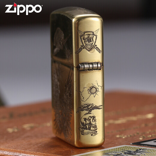 Zippo Lighter Zippo Versión genuina del Escuadrón Suicide Máquina de armadura de tallado profundo de los hombres para la personalización de regalos personalizados de los hombres DY9902TJ
