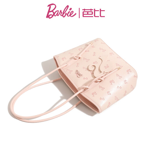 Barbie Tote Bag Women's 2025 NUEVA LIGUD LUXURY Capacidad impresa Capacidad de un solo hombro Regalo de cumpleaños de un solo hombro
