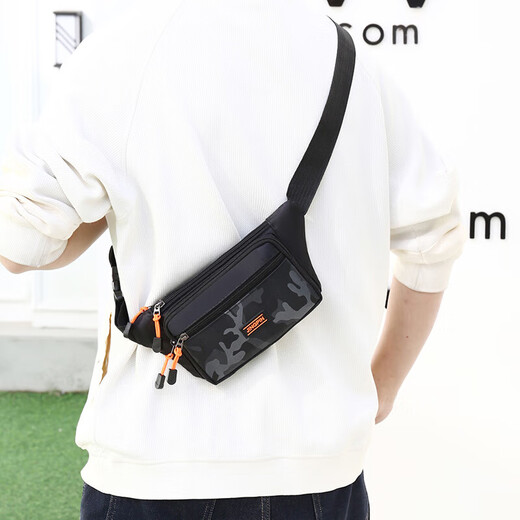 Sports waist bag men and women's communication outdoor sports fitness running bag construction site work mobile phone bag cashier coin wallet black