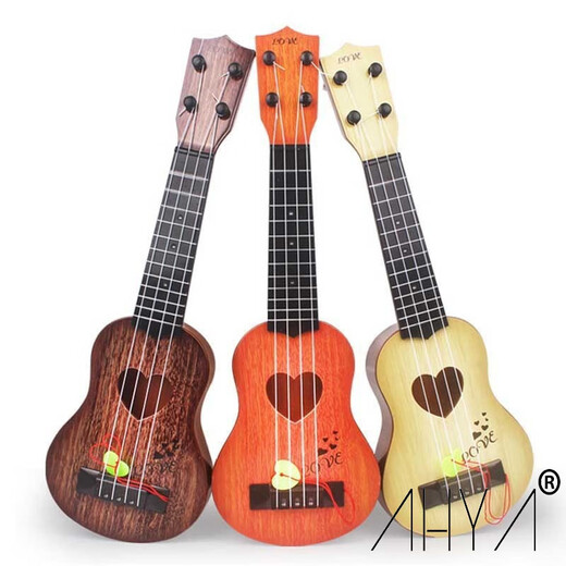 St.Marks Mini -Gitarre Ukulele Small Gitarre kann Uricke -Anfänger spielen, die kleine Gitarre Ukulele Small 38cm Khaki betreten