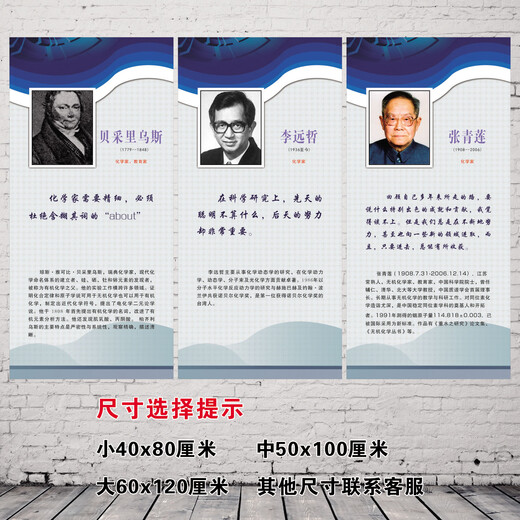 
Chemistry Laboratory Physicist Celebrity Quotes Introduction Classroom Arrangement Wall Painting Photo KT Board Exhibition Board Decoration Painting 1319 Middle School