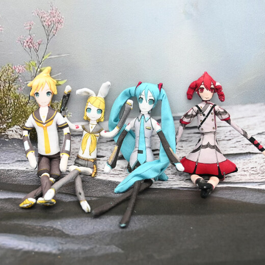 Cool Vine Virtual Sänger Hatsune Miku Mikuto Gemini Akzent Teto peripherer abstrakter Puppenmaus trocken bewegliche Ornamente Spannung 15 cm