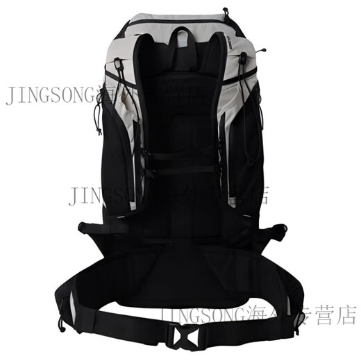 萨洛蒙（Salomon）27L远足运动休闲大容量尼龙登山包双肩包常规男女同款情侣款白色 白色拼黑色