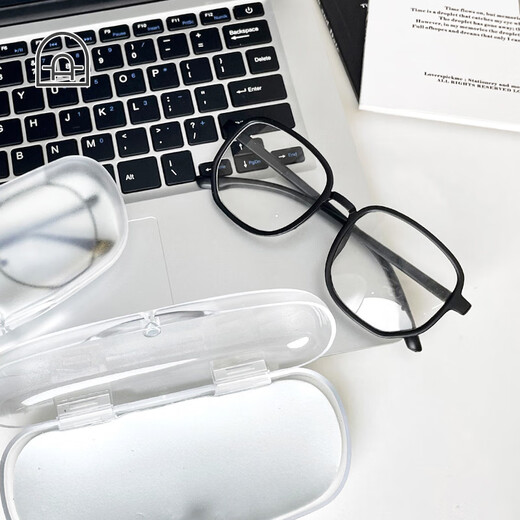 Dongha transparente Brille Box INS-Stil tragbare und stressresistente Studenten, Männer und Frauen, einfache und hochwertige Sonnenbrillen, hochwertige Aufbewahrungsbox, Brille Box + Brille Tuch