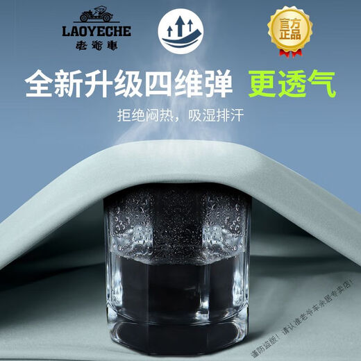 Classic Car (LAOYECHE) Sports Suit Men's Running Fitness Wear 2025 New Spring and Autumn Windproof Outdoor Leisure Cycling Suit Green Gray Three-piece Set Windproof Quick-Drying Dry M