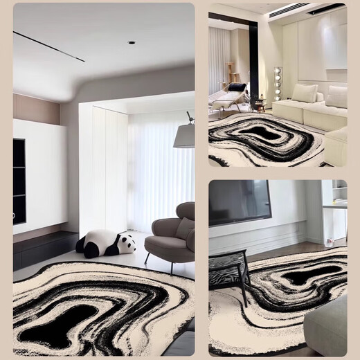 Pupan carpet living room special-shaped light luxury 2025 new style free carefree irregular sofa coffee table floor mat bedroom plus Wenwan-15862 140cm*200cm