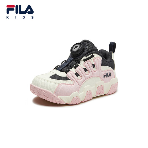Fila Fila Crocolate Kinderschuhe Kinder Boa Knob Sneakers 2025 Herbst Neuer Männer und Frauen Basketballschuhe Legende Blau/Milch Weiß-Ng 32 Innere Länge 20,0 cm