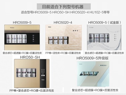 Haier water purifier filter element HRO5009-55020-450-5H pure water machine RO membrane filter element consumable accessories grade full set core Haier original universal version