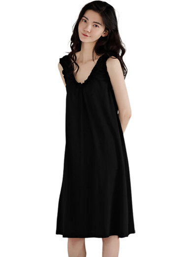 Victoria's style ladies pajamas 2025 new summer suspender nightgown for women's modal pure sexy backless sleeveless pajamas 1391 white M