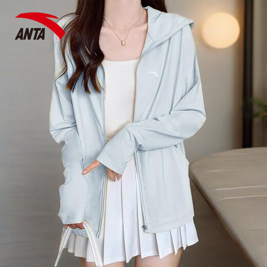 安踏（ANTA）绝绝紫4代丨防晒衣女2025夏季新款防紫外线冰感皮肤衣去旅行外套 慕斯粉【绝绝紫4代UPF50+】 M /165