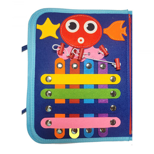 Zhuang Zhuang Hu Busy Book Livre calme Baby Cloth Livre Handmade DIY LIVRE LE VIR MONTESSORI Early Education Toy 1 à 2 ans Gift Dinosaur 8 couches Beau