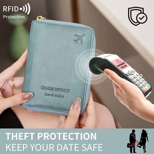 Новый 2024 Новый RFID Passport Clip Multifunction Sertifice Satch Sag Sigh Short Travel Passpper паспорт сумка Pass Pink