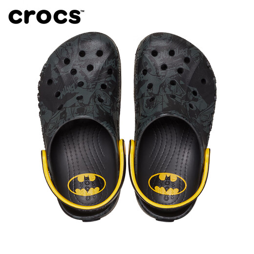 卡骆驰（crocs）贝雅蝙蝠侠儿童经典洞洞鞋|210347 黑色-001 26 C9(155mm)