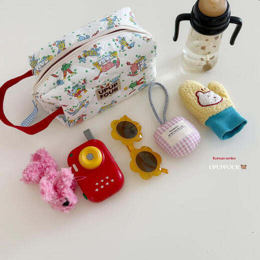 Sanqi Tiger Windel Aufbewahrungsbaby Kleidung Bag Quilted Flasche Mutter Karren Hangbeutel Aufbewahrungstasche Elf Stadt
