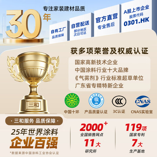 三和玻璃胶密封胶耐候通用型门窗美容胶厨卫中性硅酮EC701瓷白270ml 