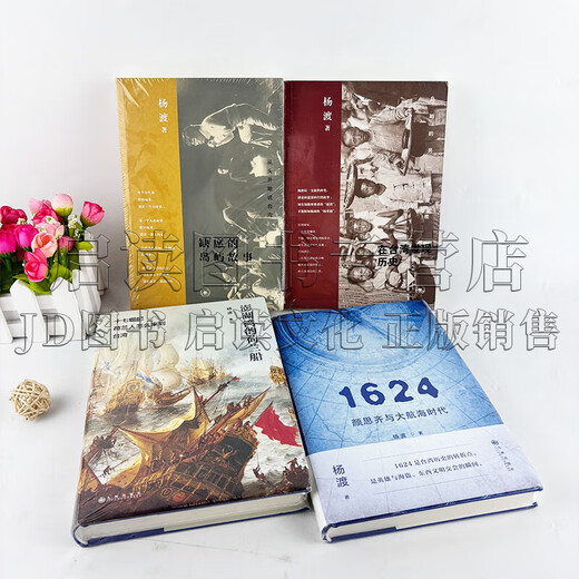 杨渡作品 套装4册 澎湖湾的荷兰船:十七世纪荷兰人怎么来到台湾/在台湾发现历史/缺席的岛屿故事：从头开始说台湾/1624,颜思齐与大航海时代 全4册
