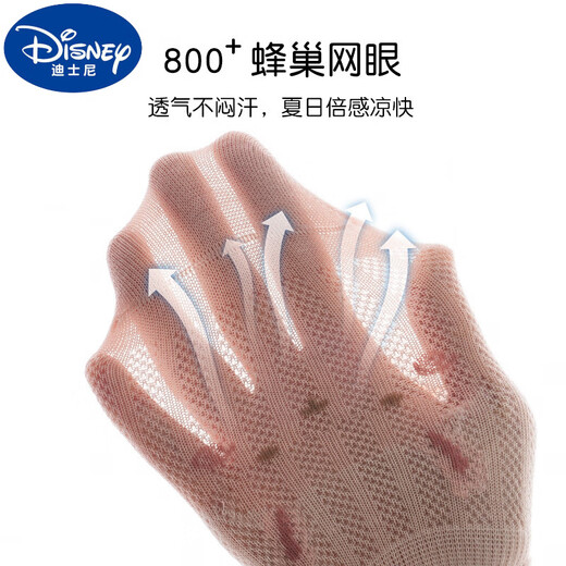 Disney baby socks spring and autumn thin loose-mouth mesh socks for newborn mosquito-repellent baby summer Class A pure cotton over the knee Hot sale B1047 Girl baby 3 pairs 0-6 months S size Sock sole length 8cm recommended 0-6 months