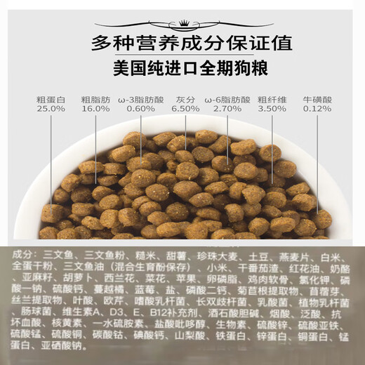 LIGERN Dog Food Samoyed Small Dog Corgi Adult Puppy Food Adult Dog Food Universal 2.25kg Salmon Full-term Hairy Dog Food