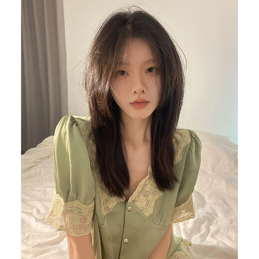 Ran Yilan's same ice silk pajamas for women's summer internet celebrity style sweet lace home clothes French short-sleeved shorts suit high quality - YFY-9901 M [Suggested 80-100Jin [Jin equals 0.5 kg]]