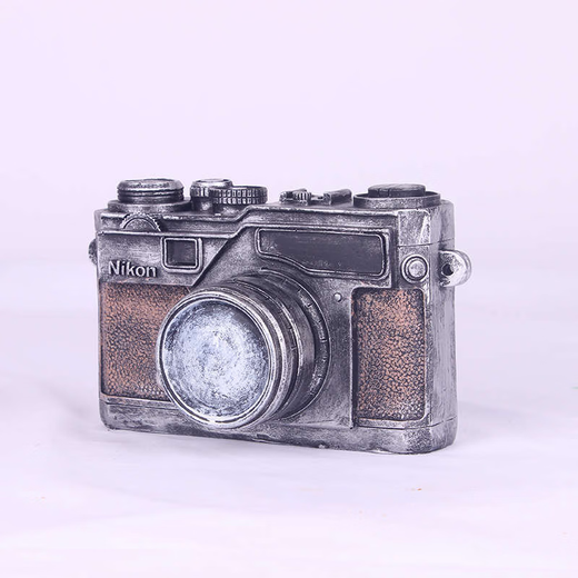 Sanqihu American Retro Creative Camera Model Ornament Store Home Decoration Coffee Shop European Craft Geschenk Plaid 16803 Rot