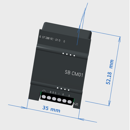Siemens 6ES72885CM010AA0 PLC module controller SIMATIC S7-200 SMART, communication module CM 01, RS-485,
