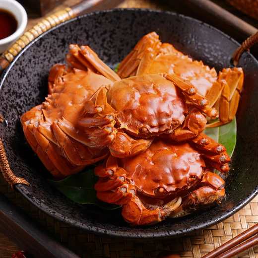 Live crabs, freshly picked hairy crabs from Xianjing, 4.5 taels of male crabs, 3.5 taels of female crabs, 4 pairs of 8 pieces, ropeless and full weight, crabs, straight from the source
