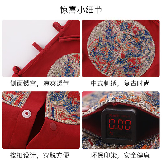 Duuduu Baby Clothes Summer Style chinois Panton de coton pur nouveau-né Pipa Crawling Vêtements de style chinois