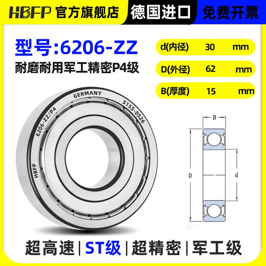 Modèles de roulements importés allemands 6212 6213 6214 6215 6216 6217R