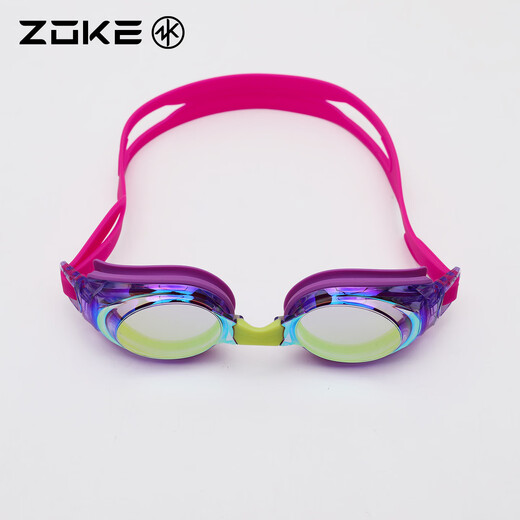 ZOKE children's electroplated swimming goggles anti-glare, anti-fog, high-definition swimming competition training youth racing 625602213-1