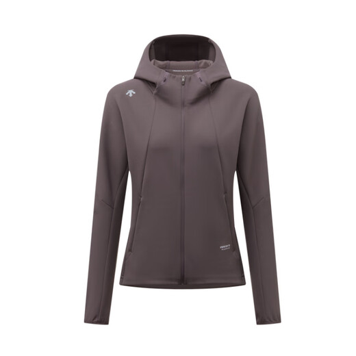 迪桑特（DESCENTE）WOMENSRUNNING系列AERODRY舒适运动连帽长袖夹克外套女款 BK-BLACK S