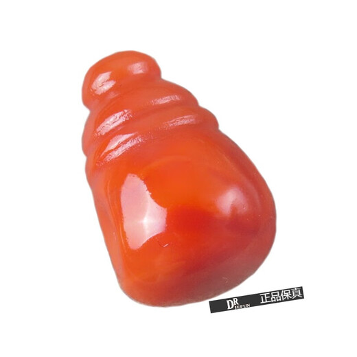 Drjefun Natural South Red Achatspieß Sichuan Liangshan Jiukou Material Nanhong Santong Kleine Accessoires Buddha Kopf NY 693