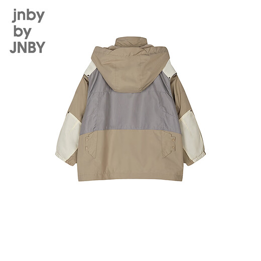 Jnby by JNBY Sports Series Jiangnan Buyi Children's Clothing Water-repellent and Breathable Jacket Autumn and Winter Boys and Girls 1O9610620 212/Light Gray Khaki 130 cm