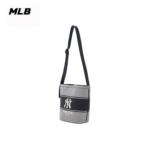 MLB bucket bag 25 men and women NY embroidered letters coping couple casual one-shoulder crossbody bag 3ABMB015N Black/50BKS New York Yankees