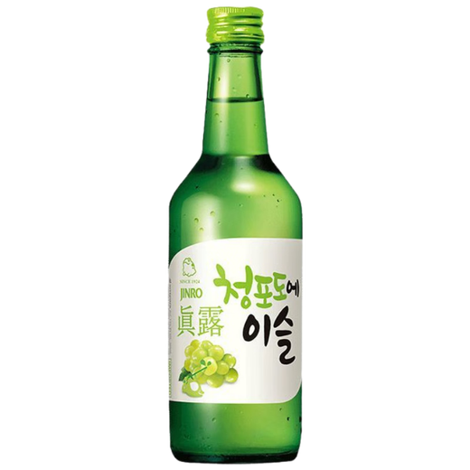 Jinlu South Korea imported soju green grape flavor 360ml sake ladies dessert wine low-grade grapefruit flavor liqueur wine