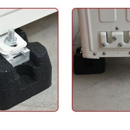 Gree General Air Conditioner Outdoor Unit Shock Absorbing Pad Heat Pump HVAC Central Air Conditioning Shock Absorbing Pad Floor Bracket Noise Reduction Rubber Big Foot Base High Quality 120*120*65 Set (4 Pack)