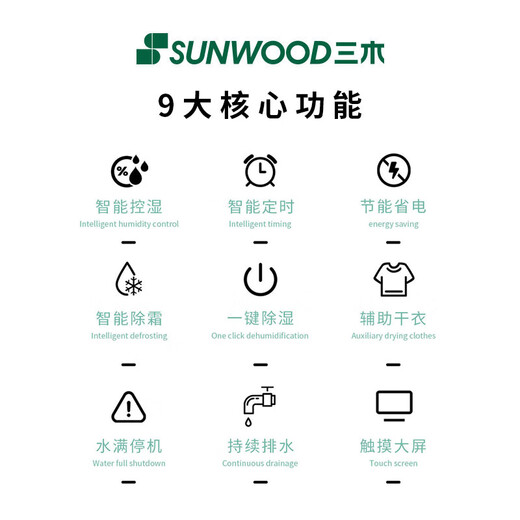 三木除湿机/抽湿机 20升大功率 五重降噪 轻音除潮 除湿机地下室别墅家用商用吸湿器SCS-9920