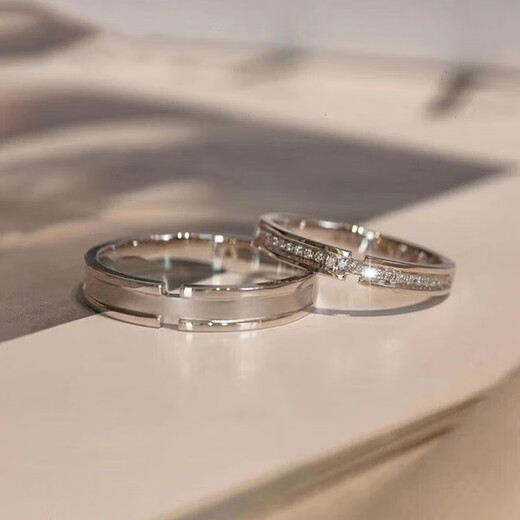 Fako platinum couple ring female pt950 platinum proposal engagement diamond ring Valentine's Day gift for girlfriend and wife platinum female ring