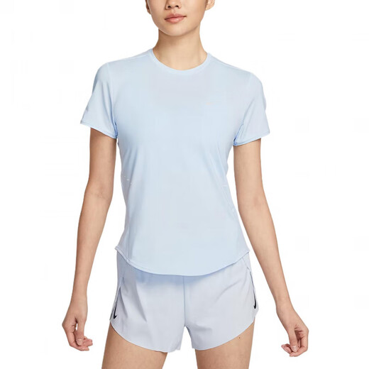 耐克（NIKE）Dri-FitSwift舒适时尚简约百搭短袖SS25常规T恤女款蓝色 蓝色.5 S